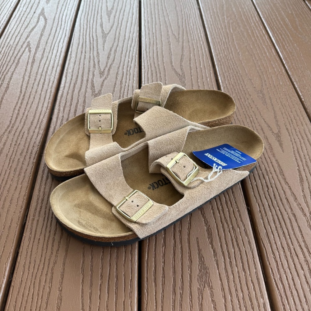 Birkenstock Arizona BS Suede Sandal-1029260-Sandcastle Sz 42 - Men9/Ladies11 NIB